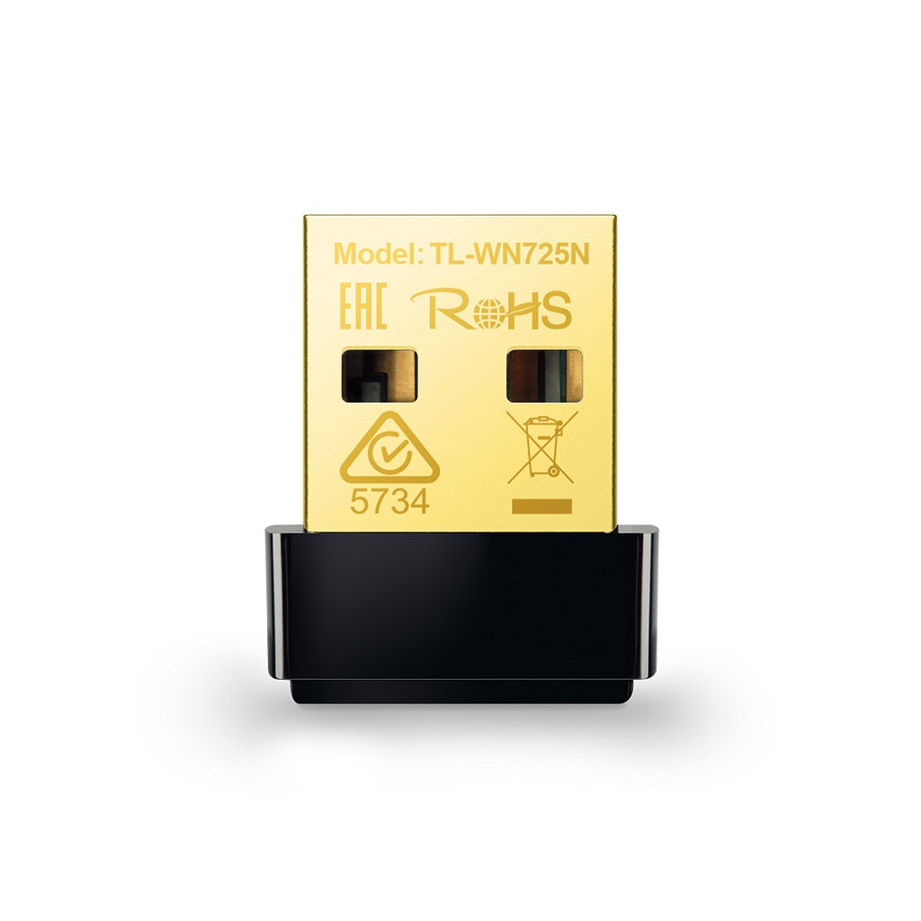 Adaptador USB Nano TP-LINK inalámbrico TL-WN725N - USB, 150 Mbit/s, Negro Adaptador USB Nano TP-LINK inalámbrico TL-WN725N - USB, 150 Mbit/s, Negro